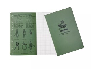 Vodeodolný zápisník štvorčekový Flexible Field Book 118 mm x 183 mm Modestone®, 64 listov - zelený