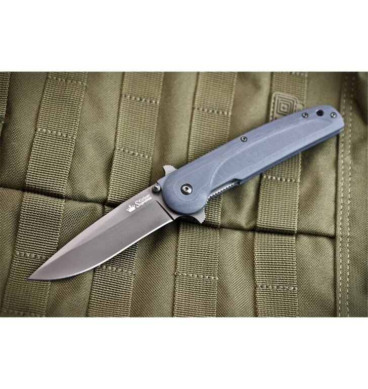 Zavírací nůž KIZLYAR SUPREME® Biker X- V2-D2-GT - šedý